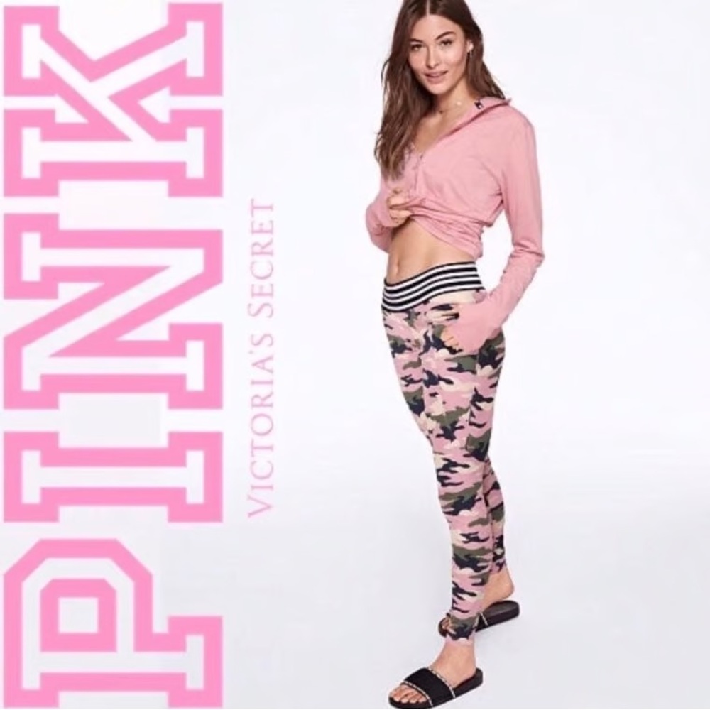 Victoria's Secret Pink and Green Leggings new without tags